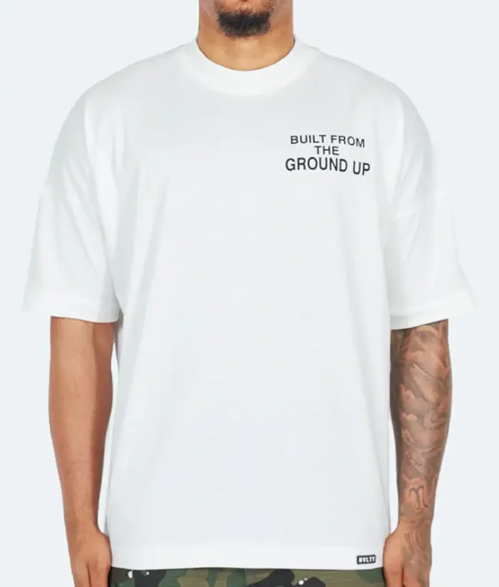 NVLTY Built From The Gound up T Shirt White (1)