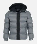 Nvlty Center Tone Puffer Jacket Charcoal Grey Black (2)