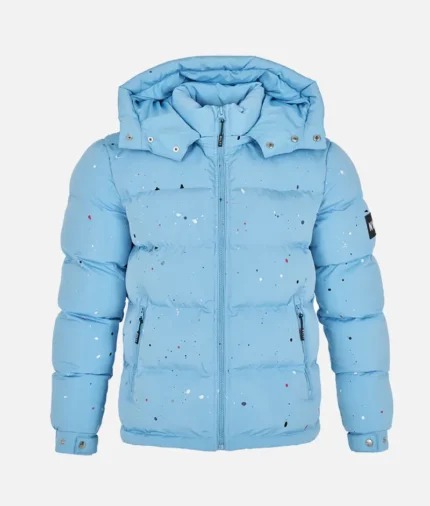 Nvlty Paint Puffer Jacket Baby Blue (2)
