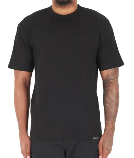 NVLTY Heavyweight Essentials T Shirt Black (1)