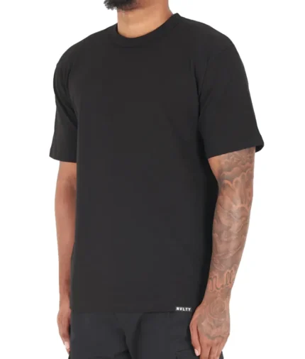 NVLTY Heavyweight Essentials T Shirt Black (3)