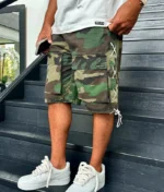 NVLTY Vintage Lace Cargo Shorts Camo (2)