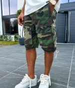 NVLTY Vintage Lace Cargo Shorts Camo (5)