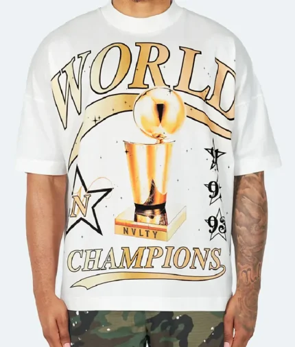 NVLTY World Champions T Shirt White (4)